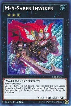 M-X-Saber Invoker BLLR-EN063 Yu-Gi-Oh card from Battles of Legend: Light's Revenge