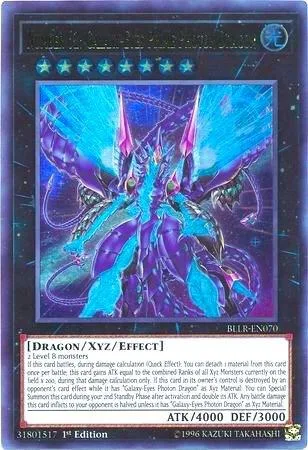 Number 62: Galaxy-Eyes Prime Photon Dragon BLLR-EN070 Yu-Gi-Oh card from Battles of Legend: Light's Revenge