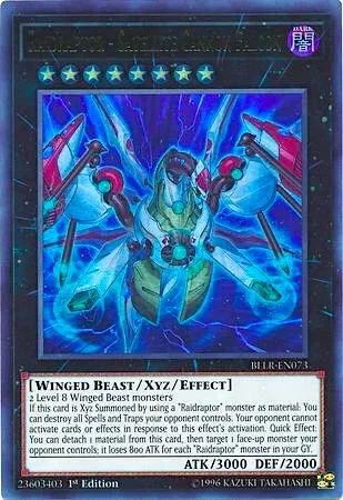 Raidraptor - Satellite Cannon Falcon BLLR-EN073 Yu-Gi-Oh card from Battles of Legend: Light's Revenge