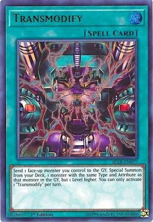 Transmodify BLLR-EN077 Yu-Gi-Oh card from Battles of Legend: Light's Revenge