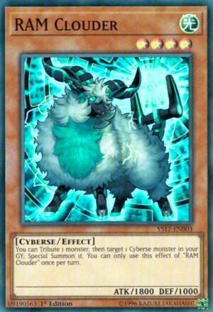 RAM Clouder YS17-EN003 Yu-Gi-Oh card from Starter Deck: Link Strike