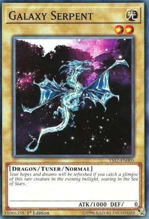 Galaxy Serpent YS17-EN005 Yu-Gi-Oh card from Starter Deck: Link Strike