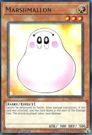 Marshmallon YS17-EN015 Yu-Gi-Oh card from Starter Deck: Link Strike