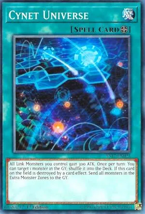Cynet Universe YS17-EN021 Yu-Gi-Oh card from Starter Deck: Link Strike