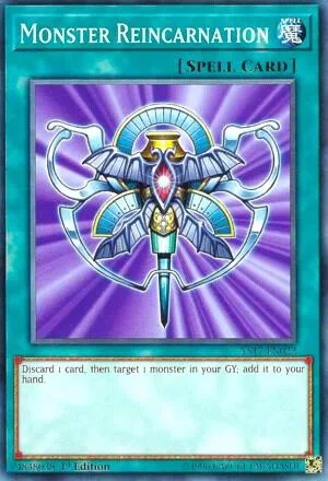Monster Reincarnation YS17-EN022 Yu-Gi-Oh card from Starter Deck: Link Strike
