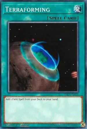 Terraforming YS17-EN031 Yu-Gi-Oh card from Starter Deck: Link Strike