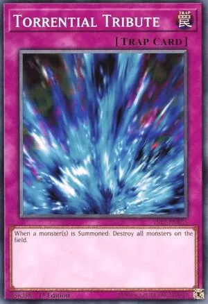 Torrential Tribute YS17-EN035 Yu-Gi-Oh card from Starter Deck: Link Strike