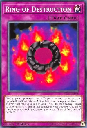 Ring of Destruction YS17-EN036 Yu-Gi-Oh card from Starter Deck: Link Strike