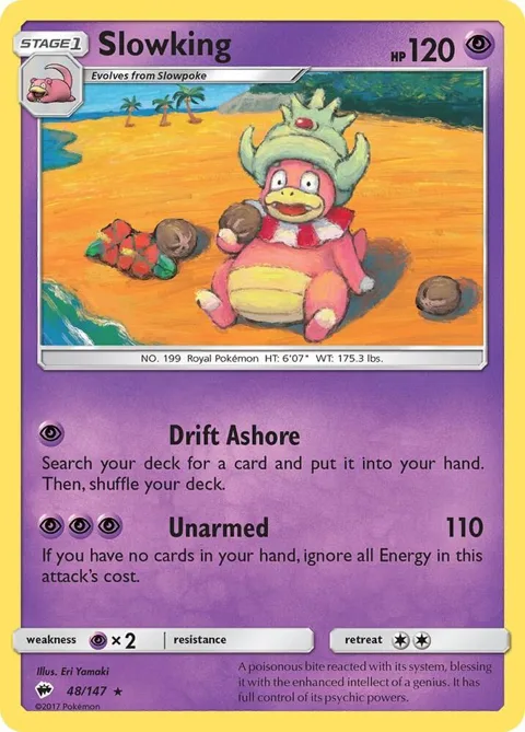 Slowking #48/147 Pokémon card from SM - Burning Shadows