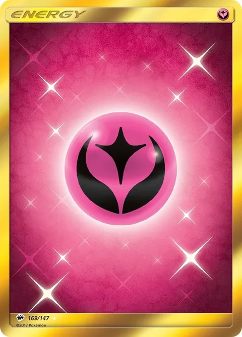 Fairy Energy Secret Rare #169/147 Holofoil Pokémon card from SM - Burning Shadows