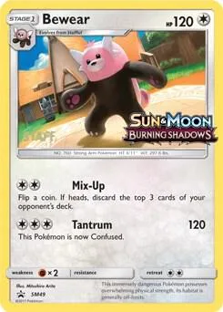 Bewear - SM49 Prerelease [Staff] #SM49 Holofoil Pokémon card from SM Promos