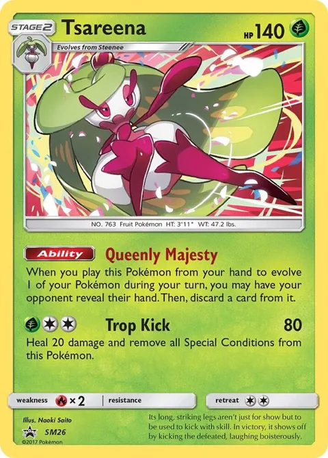 Tsareena #SM26 Holofoil Pokémon card from SM Promos