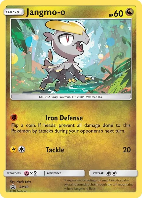Jangmo-o #SM40 Holofoil Pokémon card from SM Promos