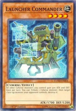 Launcher Commander COTD-EN004 Yu-Gi-Oh card from Code of the Duelist