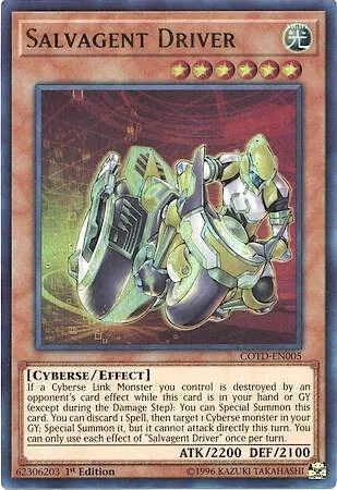 Salvagent Driver COTD-EN005 1st Edition Yu-Gi-Oh card from Code of the Duelist