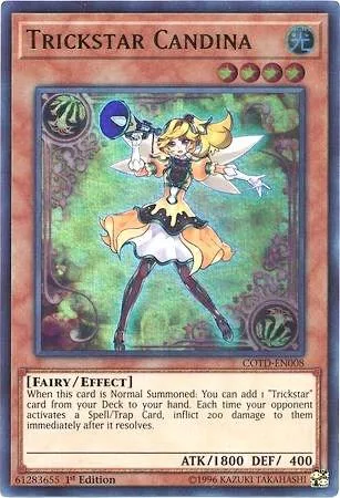 Trickstar Candina COTD-EN008 Unlimited Yu-Gi-Oh card from Code of the Duelist