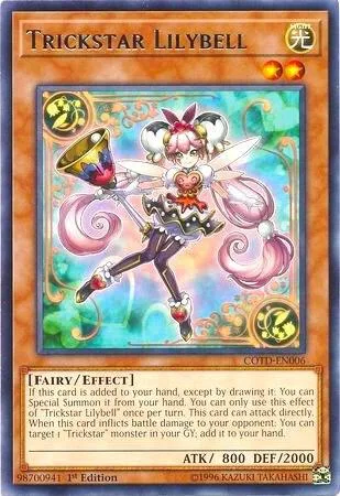 Trickstar Lilybell COTD-EN006 Unlimited Yu-Gi-Oh card from Code of the Duelist