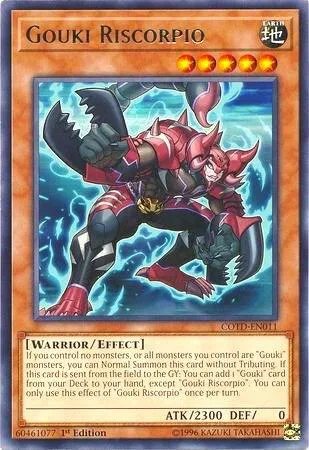 Gouki Riscorpio COTD-EN011 1st Edition Yu-Gi-Oh card from Code of the Duelist