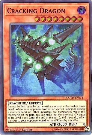 Cracking Dragon COTD-EN014 1st Edition Yu-Gi-Oh card from Code of the Duelist