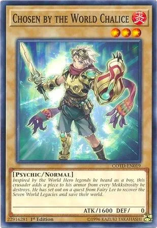 Chosen by the World Chalice COTD-EN019 1st Edition Yu-Gi-Oh card from Code of the Duelist