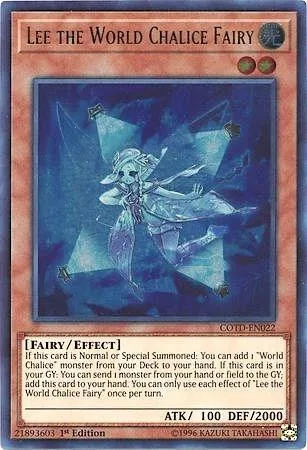Lee the World Chalice Fairy COTD-EN022 Unlimited Yu-Gi-Oh card from Code of the Duelist