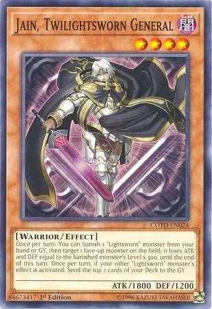 Jain, Twilightsworn General COTD-EN024 Unlimited Yu-Gi-Oh card from Code of the Duelist