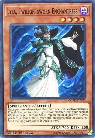 Lyla, Twilightsworn Enchantress COTD-EN025 Unlimited Yu-Gi-Oh card from Code of the Duelist