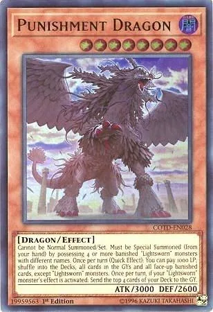 Punishment Dragon COTD-EN028 1st Edition Yu-Gi-Oh card from Code of the Duelist