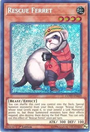 Rescue Ferret COTD-EN029 1st Edition Yu-Gi-Oh card from Code of the Duelist