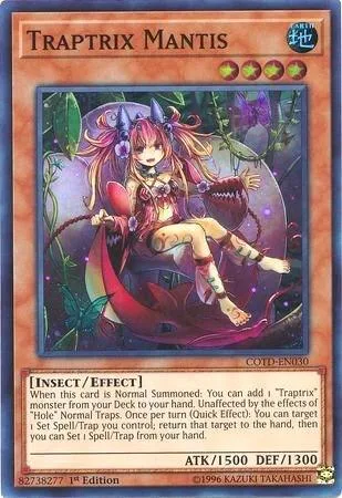 Traptrix Mantis COTD-EN030 1st Edition Yu-Gi-Oh card from Code of the Duelist