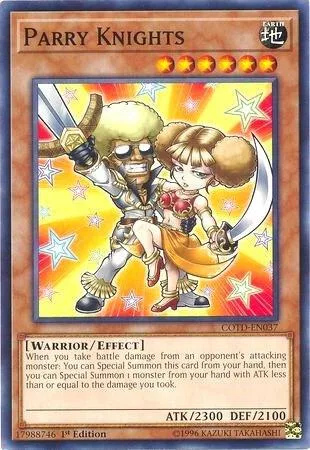 Parry Knights COTD-EN037 Yu-Gi-Oh card from Code of the Duelist