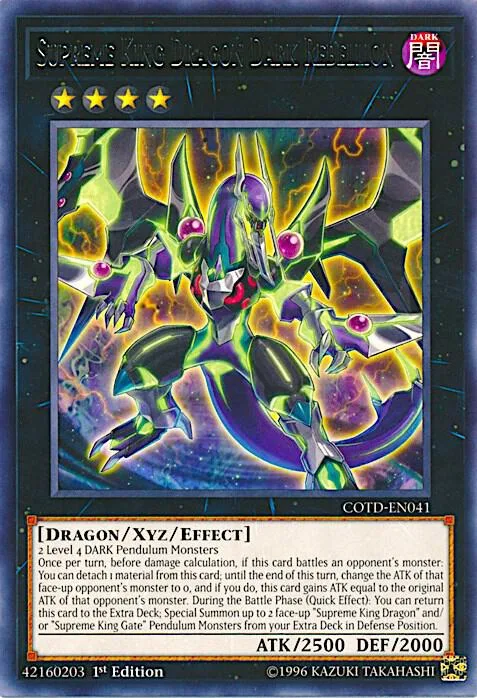 Supreme King Dragon Dark Rebellion COTD-EN041 Unlimited Yu-Gi-Oh card from Code of the Duelist