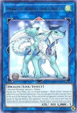 Imduk the World Chalice Dragon COTD-EN047 Unlimited Yu-Gi-Oh card from Code of the Duelist