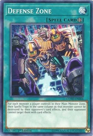 Defense Zone COTD-EN066 Unlimited Yu-Gi-Oh card from Code of the Duelist