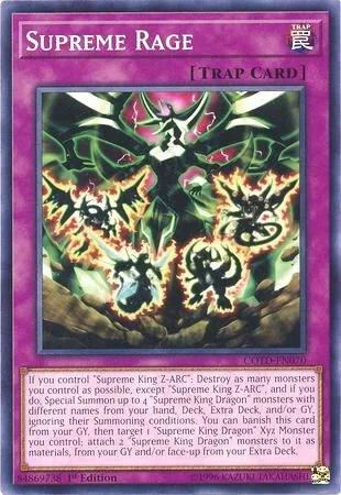 Supreme Rage COTD-EN070 1st Edition Yu-Gi-Oh card from Code of the Duelist