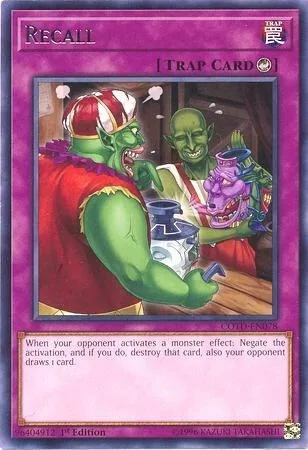 Recall COTD-EN078 Unlimited Yu-Gi-Oh card from Code of the Duelist
