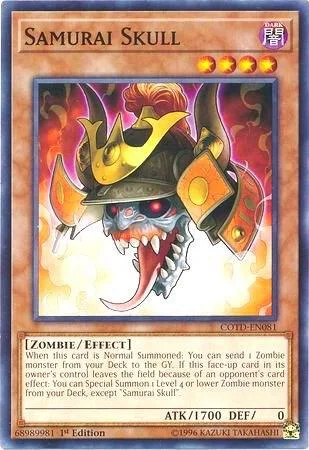 Samurai Skull COTD-EN081 1st Edition Yu-Gi-Oh card from Code of the Duelist
