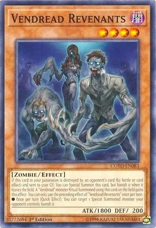 Vendread Revenants COTD-EN083 1st Edition Yu-Gi-Oh card from Code of the Duelist