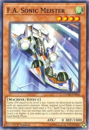F.A. Sonic Meister COTD-EN086 Yu-Gi-Oh card from Code of the Duelist