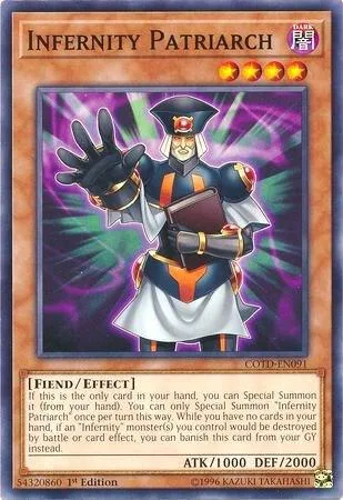 Infernity Patriarch COTD-EN091 Unlimited Yu-Gi-Oh card from Code of the Duelist