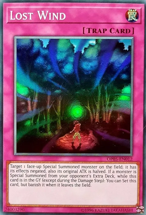 Lost Wind OP05-EN012 Yu-Gi-Oh card from OTS Tournament Pack 5