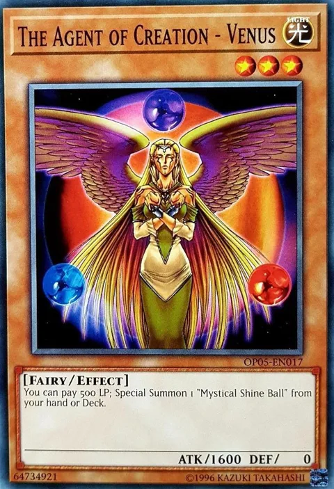 The Agent of Creation - Venus OP05-EN017 Yu-Gi-Oh card from OTS Tournament Pack 5