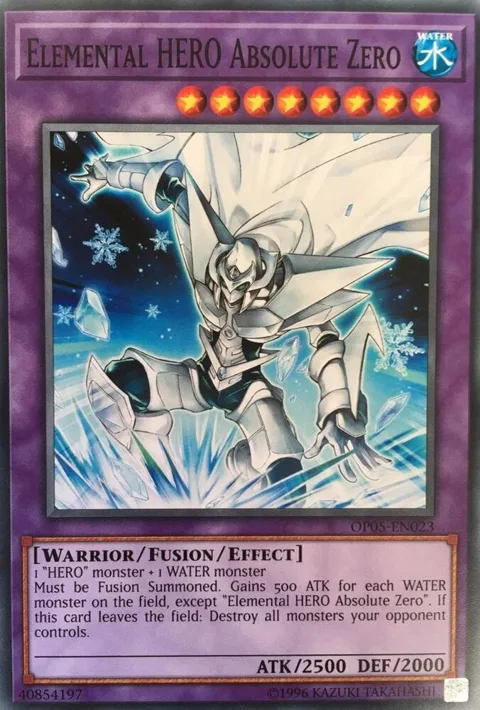 Elemental HERO Absolute Zero OP05-EN023 Yu-Gi-Oh card from OTS Tournament Pack 5
