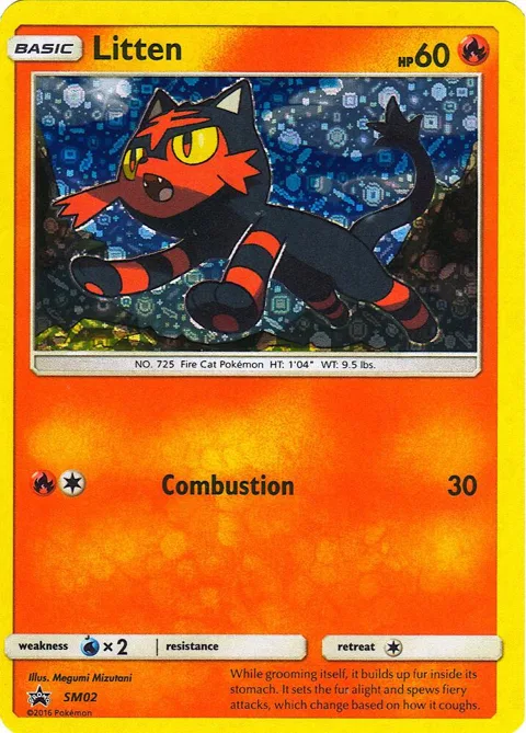 Litten - SM02 General Mills Promo #SM02 Holofoil Pokémon card from Miscellaneous Cards & Products