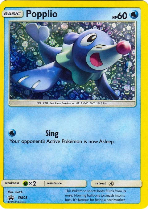 Popplio - SM03 General Mills Promo #SM03 Holofoil Pokémon card from Miscellaneous Cards & Products