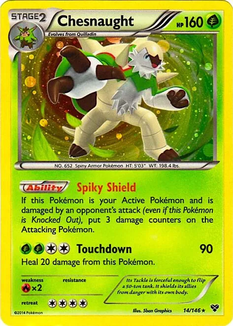 Chesnaught - 14/146 Cosmos Holo #014/146 Holofoil Pokémon card from Blister Exclusives