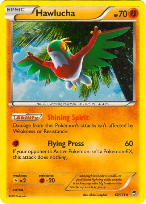 Hawlucha - 63/111 Cosmos Holo #063/111 Holofoil Pokémon card from Blister Exclusives