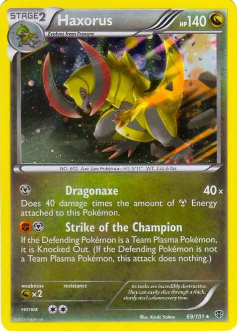 Haxorus - 69/101 Cosmos Holo #069/101 Holofoil Pokémon card from Blister Exclusives