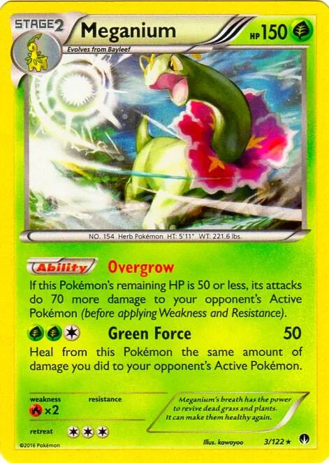 Meganium - 3/122 Cosmos Holo #003/122 Holofoil Pokémon card from Blister Exclusives