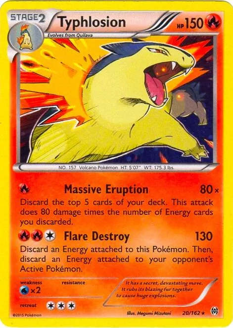 Typhlosion - 20/162 Cosmos Holo #020/162 Holofoil Pokémon card from Blister Exclusives